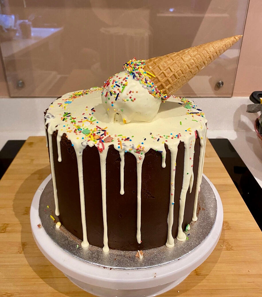 Ice cream style cake